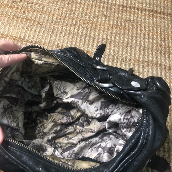 Junior Drake Leather Hobo Bag Purse - Picture 4 of 10